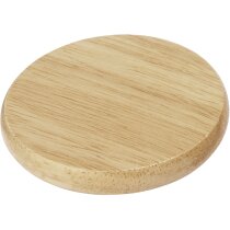 Posavasos Scoll madera natural abrebotellas acero