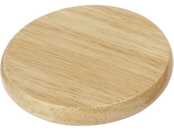 Posavasos Scoll con abrebotellas madera natural y acero inoxidable Natural detalle 5