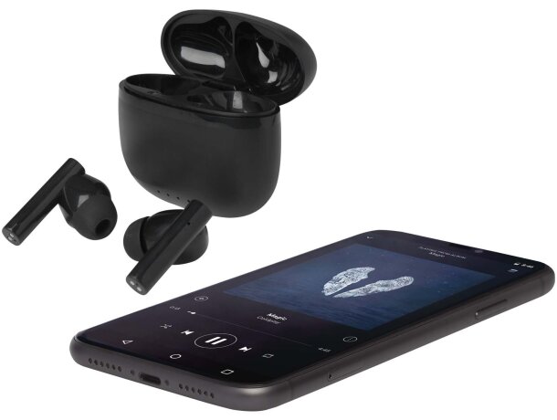 Auriculares True Wireless Alterf con Bluetooth 6.0 reciclados Negro intenso detalle 7
