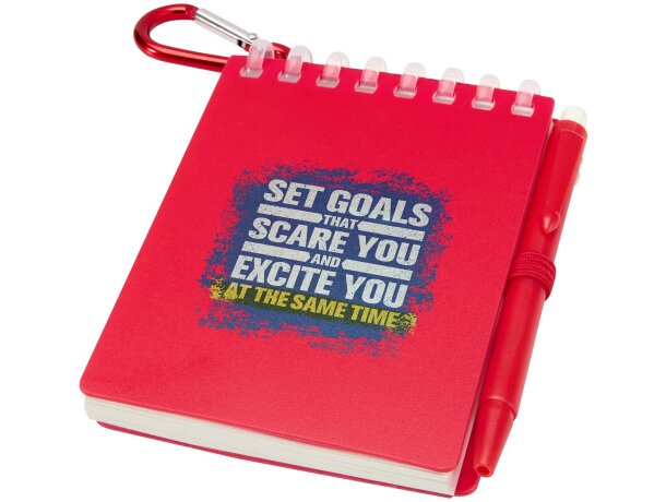 Set libreta tapa blanda y bolígrafo exterior Lig Mini Rojo detalle 19