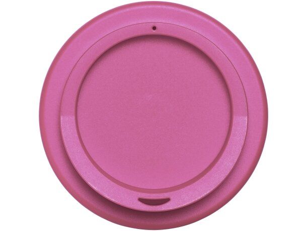 Vaso de plástico con tapa de rosca polipropileno reciclado 350ml Blanco/rosa detalle 16