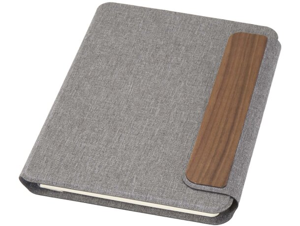 Organizador A5 reciclado Andean con cierre magnético Gris detalle 6