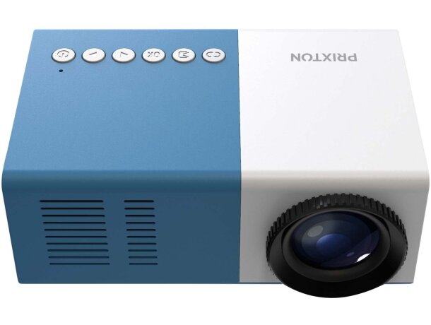 Proyector Prixton Mini Pro Cinema con puerto HDMI y altavoz Azul/blanco detalle 5