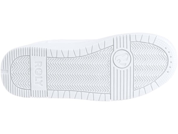 Zapatillas deportivas unisex Baylor de Roly en micro poliéster Blanco detalle 3
