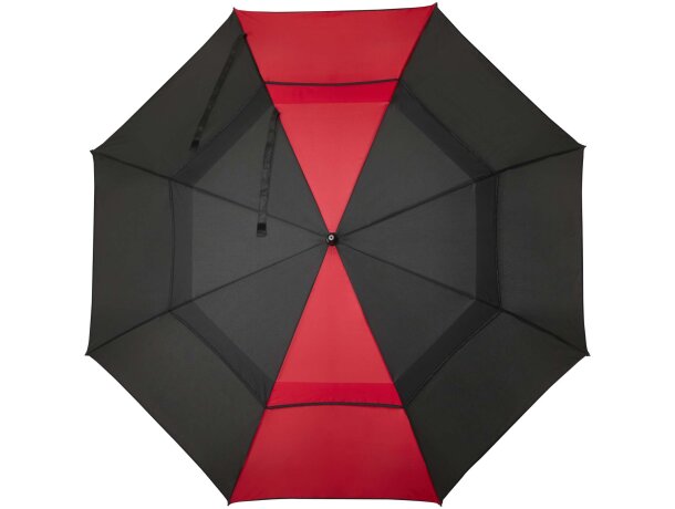 Paraguas cortaviento Jeff con apertura automática y fibra vidrio Rojo detalle 8