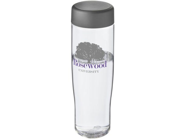 H2O Active® Tempo Bidón deportivo con tapa de rosca de 700 ml Transparente/gris tormenta detalle 1