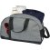 Bolsa deportiva de lona reciclada con certificación GRS Reclaim Negro intenso/gris mezcla detalle 4