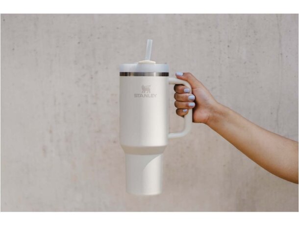 Vaso térmico Stanley Quencher H2.0 de acero inoxidable Crema detalle 4