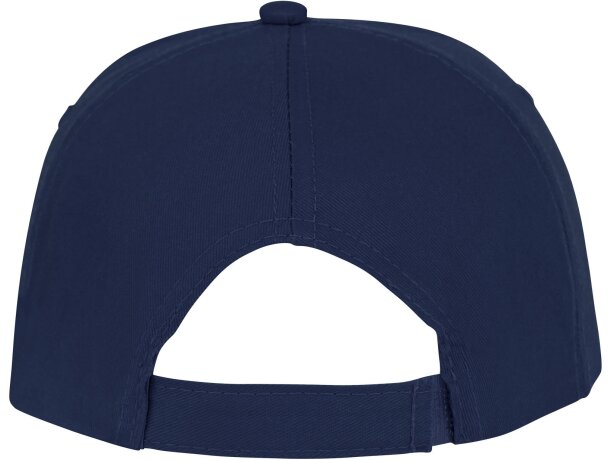 Gorra personalizable de 5 paneles con detalle de ribete Azul marino detalle 23