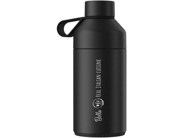 Botella Ocean Bottle 750ml con aislamiento al vacío sostenible Negro intenso detalle 1