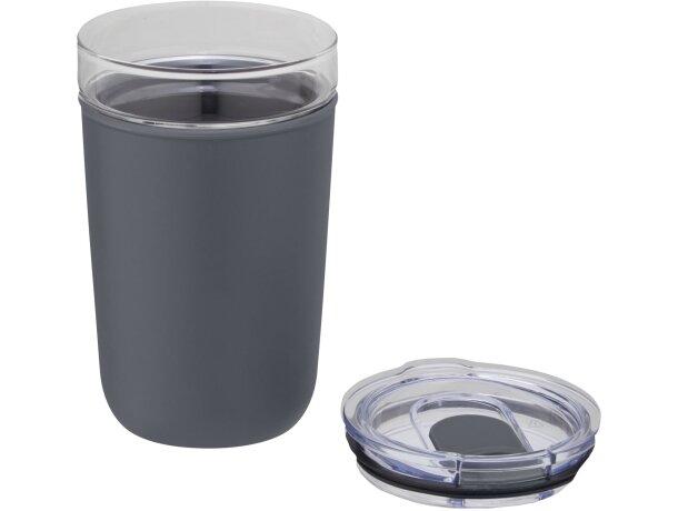 Vaso Bello vidrio borosilicato 420ml con carcasa reciclada Gris detalle 21