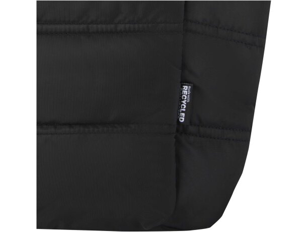 Bolsa tote Puffer acolchada reciclada GRS para portátil 15,6 Negro intenso detalle 5