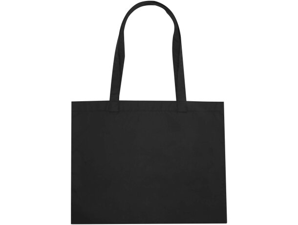 Bolsa tote circular reciclada GRS Kai con código QR Negro intenso detalle 3