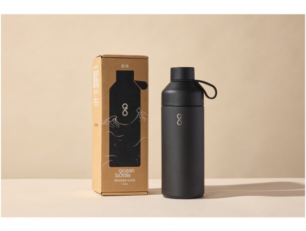 Botella agua Big Ocean Bottle 1000ml acero inoxidable reciclado detalle 3