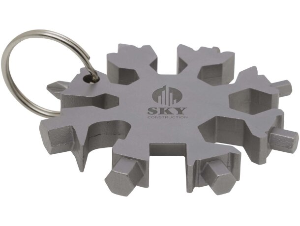 Multiherramienta Task de acero inoxidable con 8 funciones Plateado detalle 1