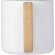Taza acero inoxidable reciclado Bjorn con asa de madera Blanco detalle 15