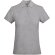 Polo mujer algodón orgánico Prince manga corta entallado Roly Gris jaspeado