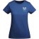 Camiseta mujer algodón orgánico Breda de Roly Azul real detalle 10