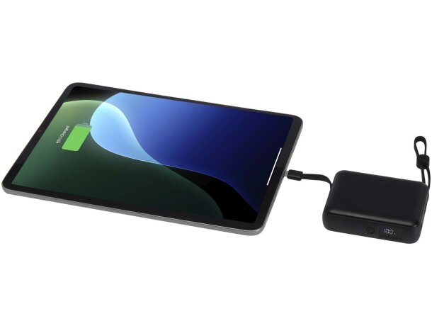 Batería externa Acrux 10000 mAh con cables integrados Negro intenso detalle 12