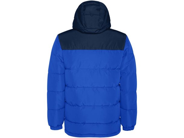 Chaqueta acolchada infantil Tallin Roly con capucha fija Azul real/azul marino detalle 13