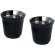 Tazas espresso Duo acero inoxidable reciclado certificado Negro intenso detalle 10