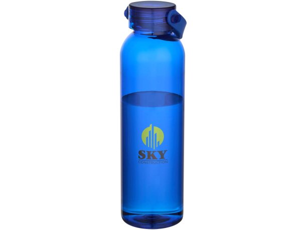 Botella Alti 630ml de plástico reciclado con asa de silicona Azul real detalle 9