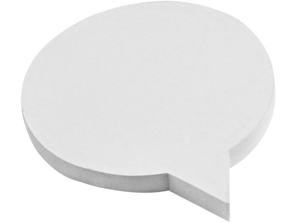 Libreta notas adhesivas Sticky-Mate con forma bocadillo reciclado Blanco detalle 3