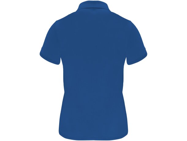 Polo deportivo de manga corta para mujer Monzha Roly Azul real detalle 10