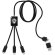 Cable carga extensible C28 con tres conectores