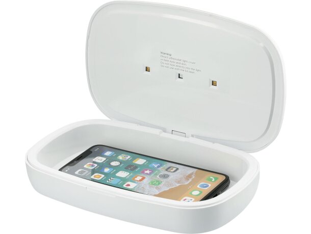 Desinfectante UV para smartphone con base de carga inalámbrica de 5 W Capsule Blanco detalle 7