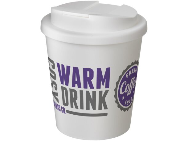 Vaso de plástico pp antigoteo 250ml Blanco detalle 7