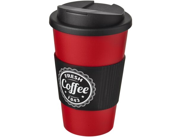 Americano® vaso 350 ml con agarre y tapa antigoteo merchandising