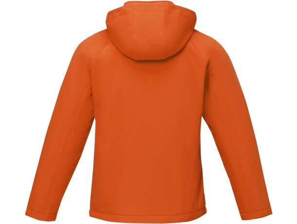Chaqueta softshell acolchada para hombre Notus con capucha Naranja detalle 8