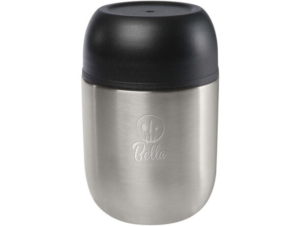 Fiambrera Supo 480ml acero inoxidable reciclado con cuchara Plateado detalle 8