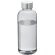Botella deportiva sencilla con tapa de aluminio personalizada negro transparente