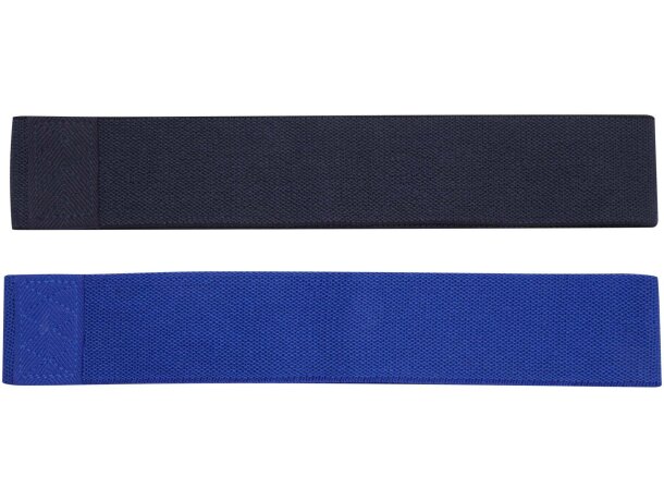 Set de 2 gomas de resistencia Grip látex y poliéster Azul marino/azul real detalle 2