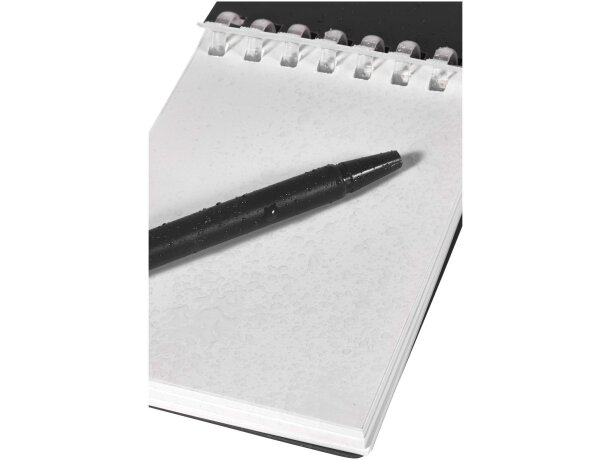 Set libreta tapa blanda y bolígrafo exterior Lig Mini Negro intenso detalle 18