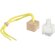 Ambientador de coche Ono en vidrio borosilicato y madera de haya Amarillo detalle 12
