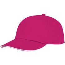 Gorra personalizable de 5 paneles con detalle de ribete