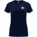 Camiseta manga corta mujer Capri Roly 100% algodón 170 g/m² Azul marino detalle 101