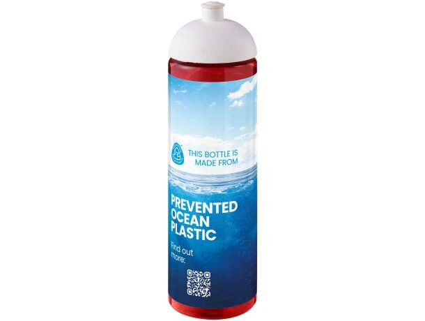 Bidón deportivo H2O Active Eco Vibe 850ml plástico oceánico Rojo/blanco detalle 13