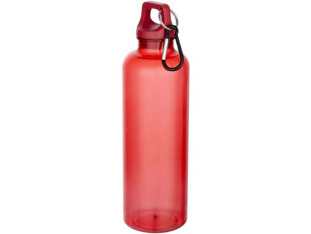 Botella Oregon 750ml PET reciclado certificado RCS con mosquetón Rojo detalle 6