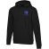 Sudadera con capucha unisex Spinel algodón orgánico certificado Negro intenso detalle 1