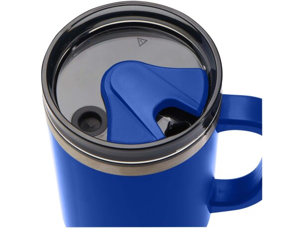 Vaso térmico con pajita Melbourne 1200ml acero reciclado Azul real detalle 47
