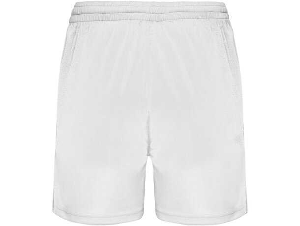 Pantalón corto deportivo infantil Player Roly poliéster Blanco detalle 14