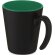 Taza de cerámica con asa Oli 360 ml personalizable Verde/negro intenso
