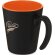 Taza de cerámica con asa Oli 360 ml personalizable Naranja/negro intenso detalle 10
