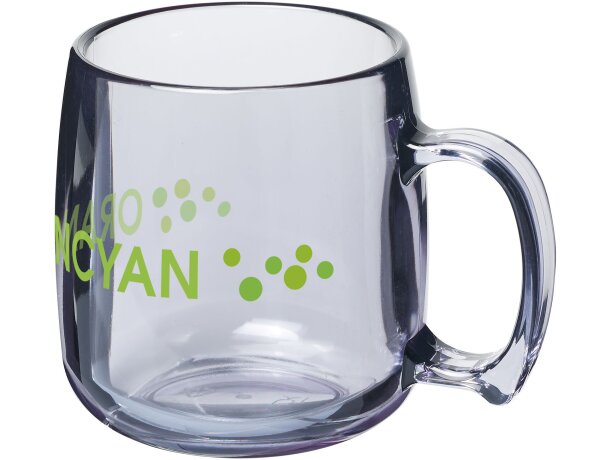 Taza de plástico clásica de 300 ml Transparente claro detalle 4