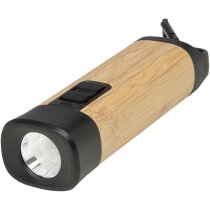 Linterna reciclada con mosquetón de bambú Kuma