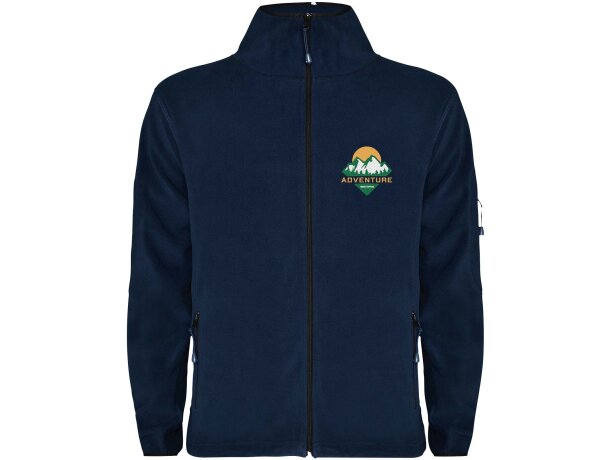 Sudadera polar cremallera completa hombre Luciane Roly Azul marino detalle 6